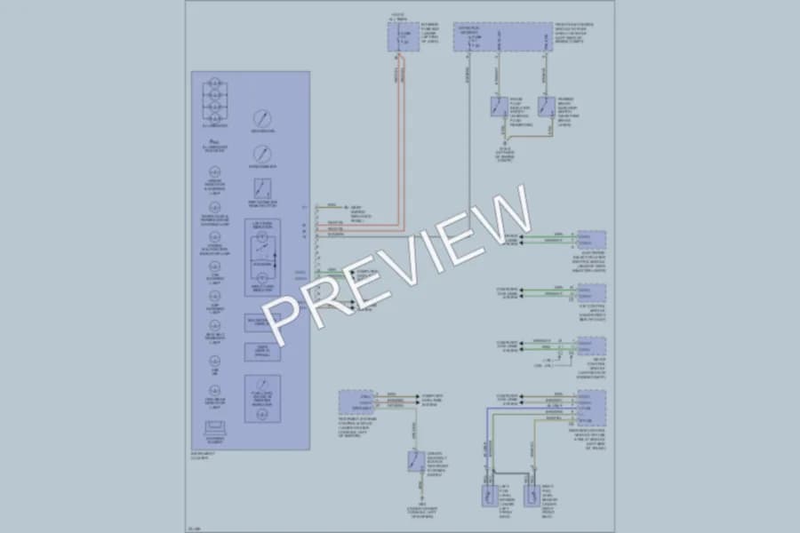 2005 MercedesBenz C240 Instrument Cluster wiring diagram preview