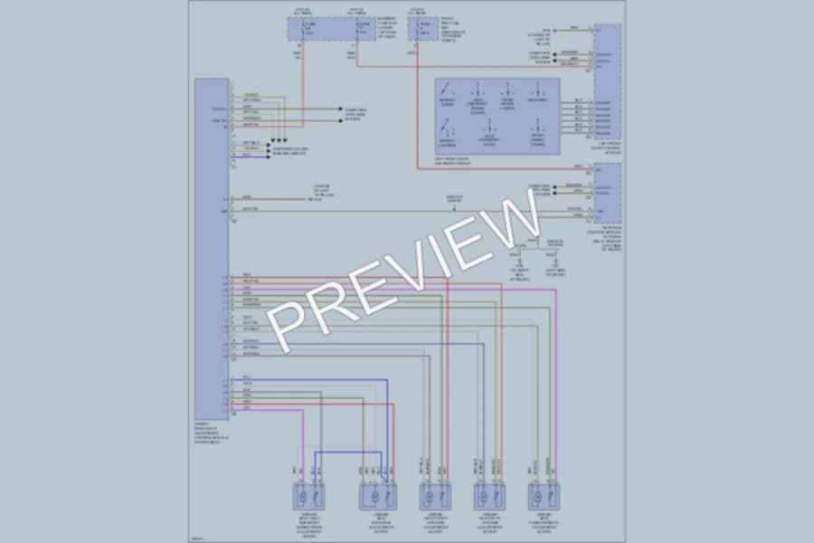 2005 MercedesBenz C240 Memory Systems wiring diagram preview