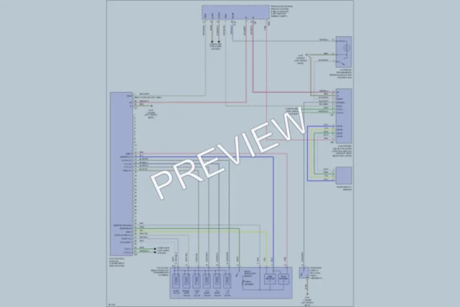 2005 MercedesBenz C320 Transmission wiring diagram preview