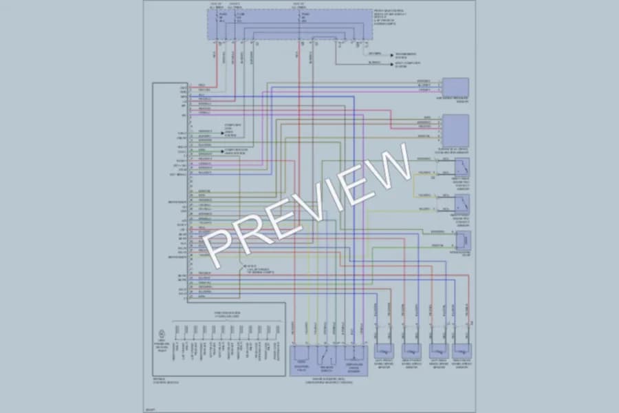 2005 MercedesBenz CLK320 Anti Lock Brakes wiring diagram preview