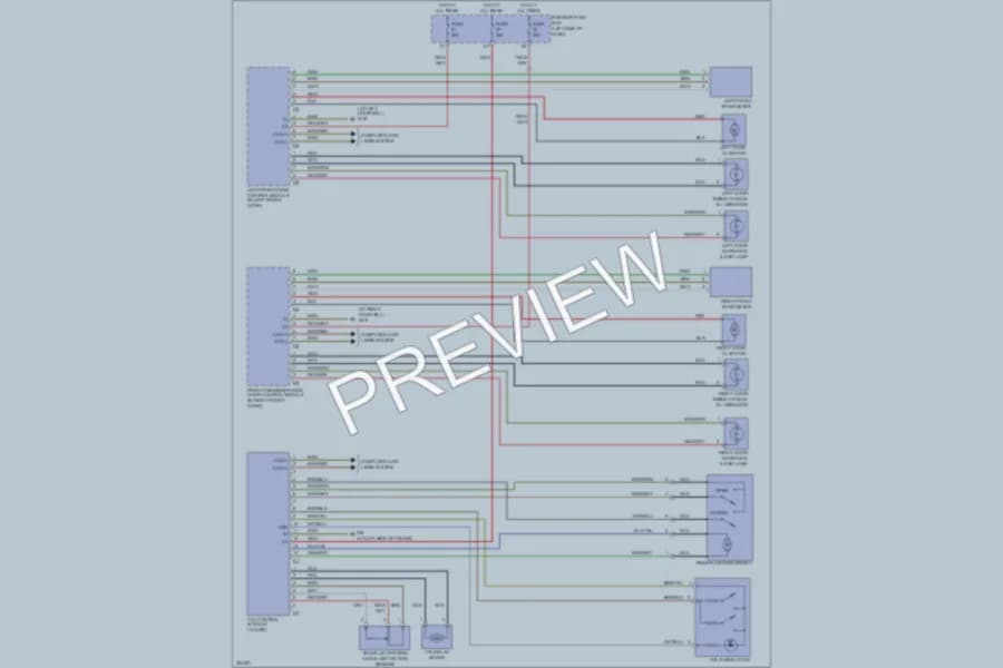 2005 MercedesBenz CLK320 Power Door Locks wiring diagram preview