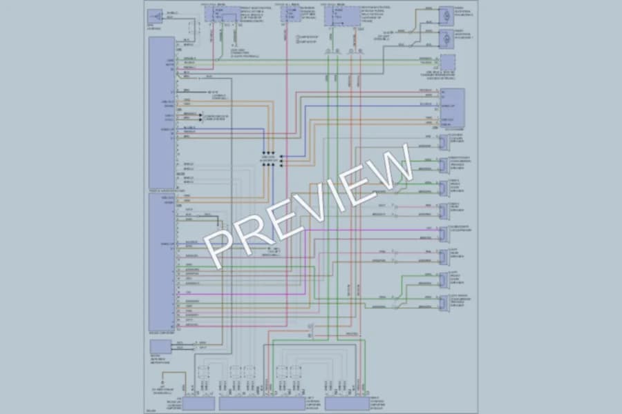 2005 MercedesBenz CLK320 Radio wiring diagram preview