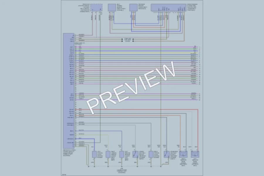 2005 MercedesBenz CLK320 Supplemental Restraints wiring diagram preview