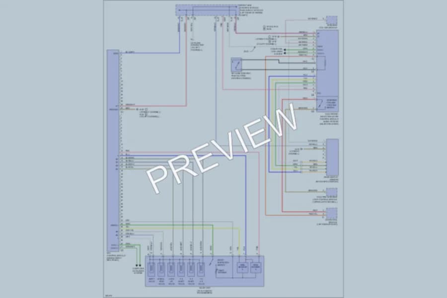 2005 MercedesBenz CLK320 Transmission wiring diagram preview