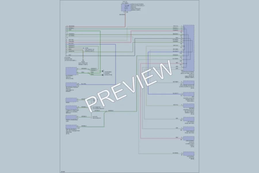 2005 MercedesBenz CLK500 Computer Data Lines wiring diagram preview