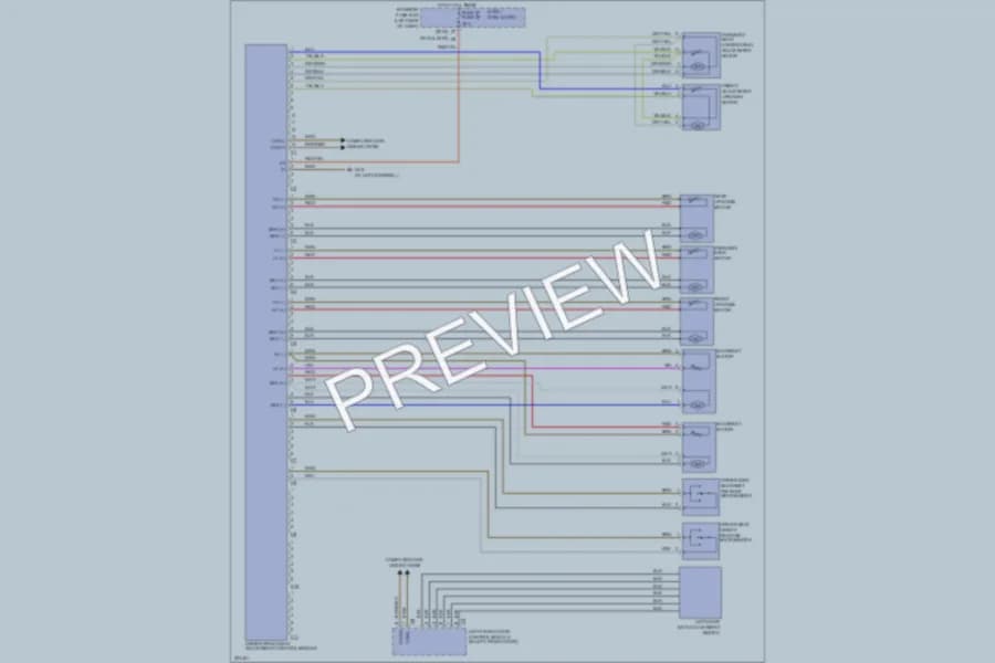 2005 MercedesBenz CLK500 Memory Systems wiring diagram preview
