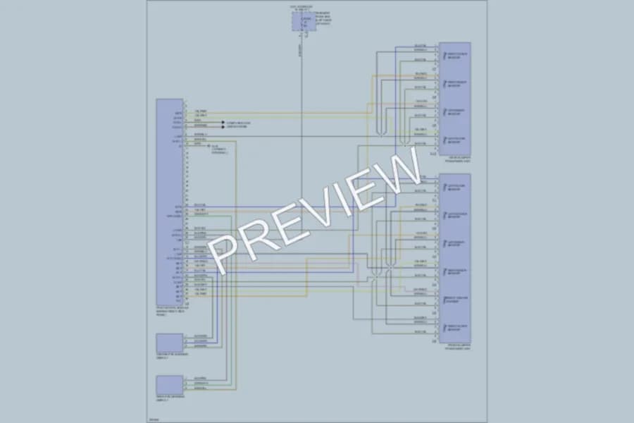 2005 MercedesBenz CLK500 Navigation wiring diagram preview