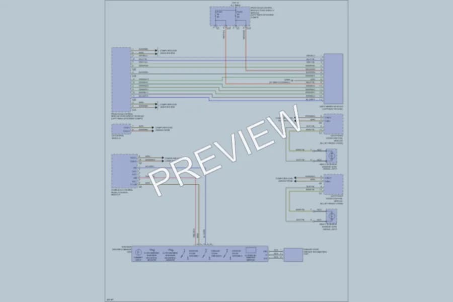 2005 MercedesBenz CLK500 Power Mirrors wiring diagram preview