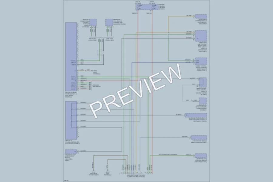 2005 MercedesBenz E320 Computer Data Lines wiring diagram preview