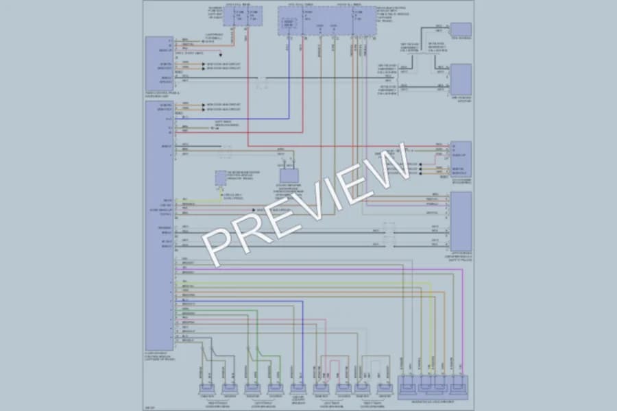 2005 MercedesBenz E320 Navigation wiring diagram preview