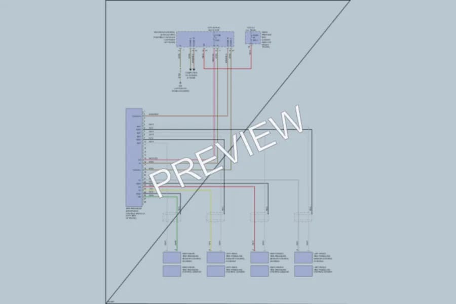 2005 MercedesBenz E320 Warning Systems wiring diagram preview