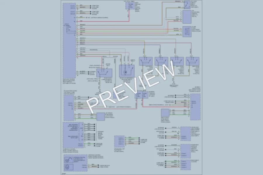2005 MercedesBenz E500 Anti Theft wiring diagram preview