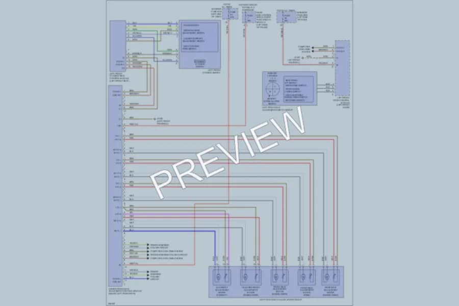 2005 MercedesBenz E500 Memory Systems wiring diagram preview
