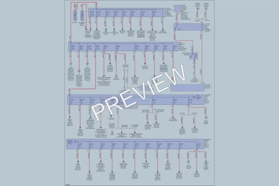 2005 MercedesBenz E500 Power Distribution wiring diagram preview