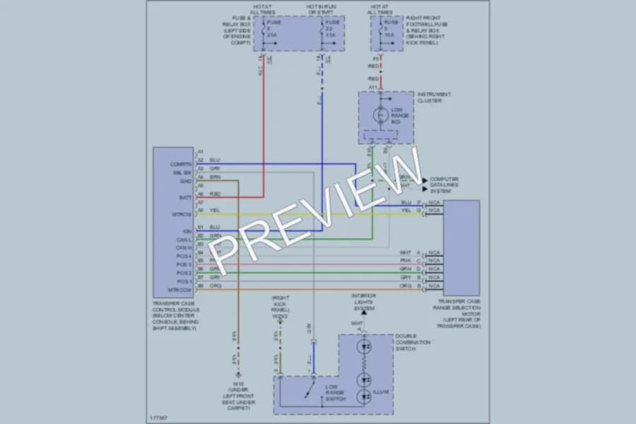 2005 MercedesBenz ML350 Transmission wiring diagram preview