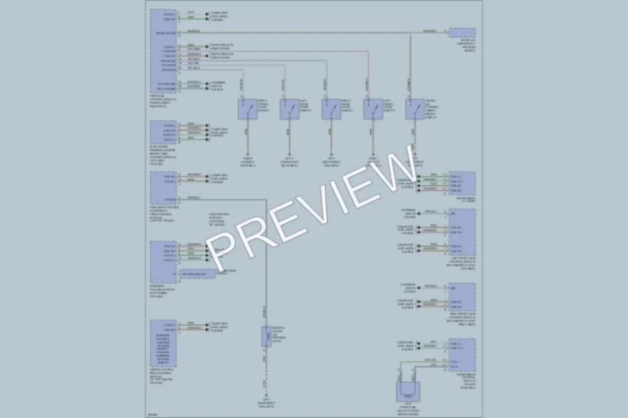 2005 MercedesBenz S430 Power Door Locks wiring diagram preview