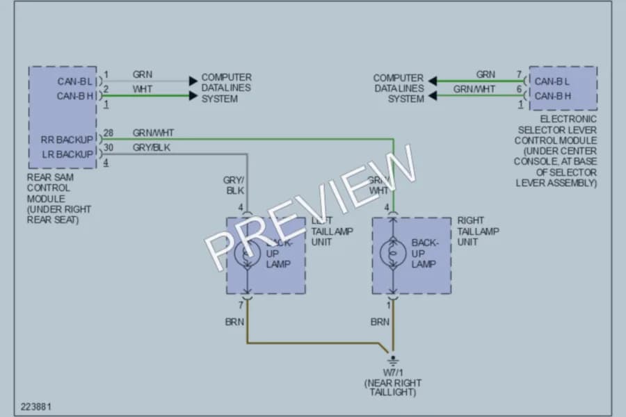 2005 MercedesBenz S500 Exterior Lights wiring diagram preview