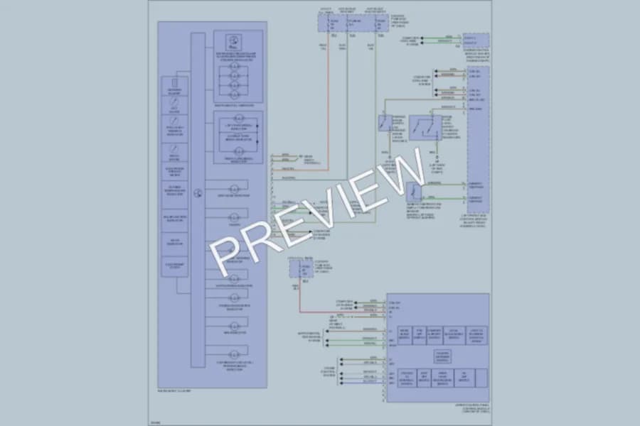 2005 MercedesBenz S500 Instrument Cluster wiring diagram preview