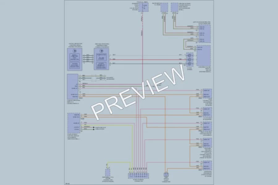 2005 MercedesBenz SLK350 Navigation wiring diagram preview