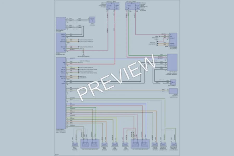 2005 MercedesBenz SLK350 Radio wiring diagram preview