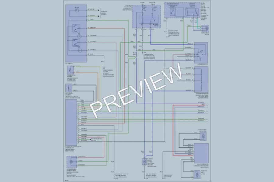 2005 Mitsubishi Eclipse Air Conditioning wiring diagram preview