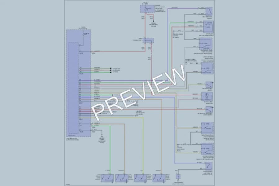 2005 Mitsubishi Endeavor Anti Theft wiring diagram preview