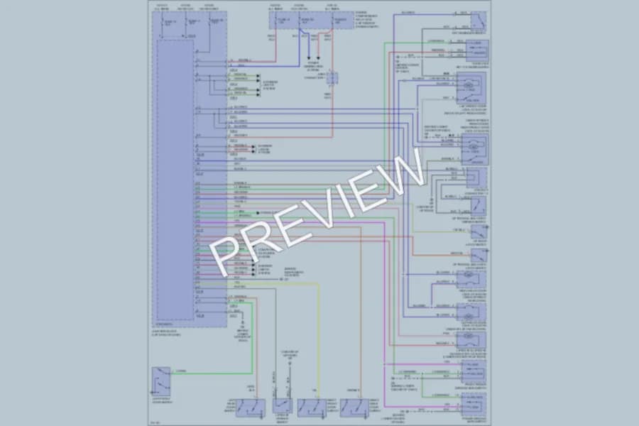 2005 Mitsubishi Endeavor Power Door Locks wiring diagram preview