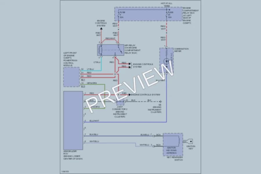 2005 Mitsubishi Galant Anti Theft wiring diagram preview