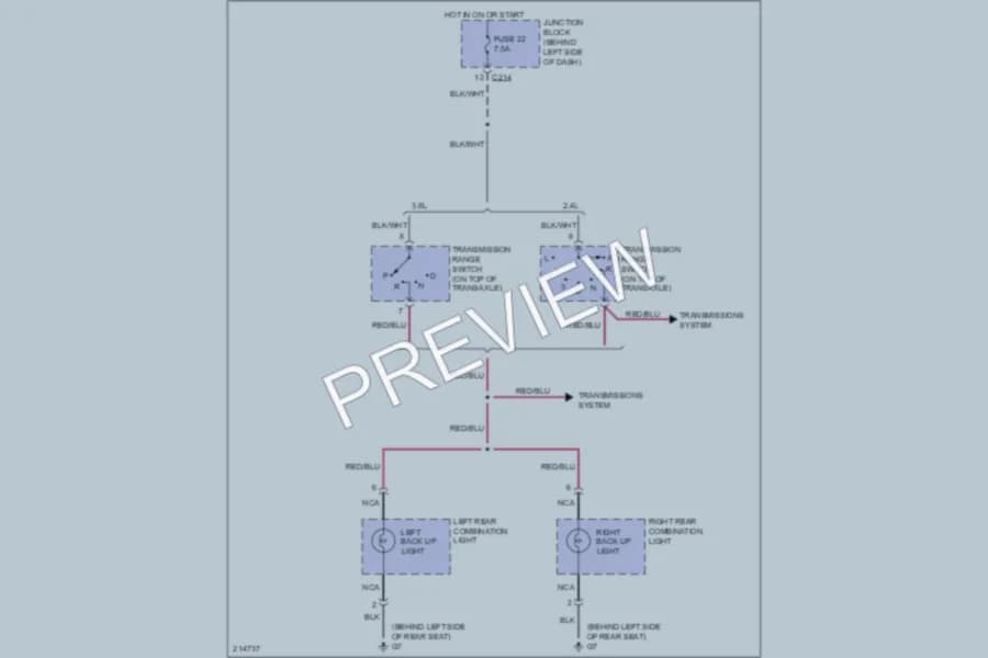 2005 Mitsubishi Galant Exterior Lights wiring diagram preview