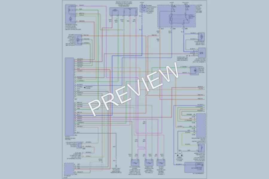 2005 Mitsubishi Montero Air Conditioning wiring diagram preview