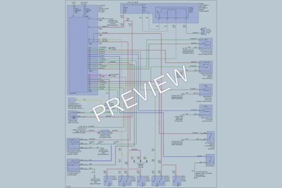 2005 Mitsubishi Montero Anti Theft wiring diagram preview