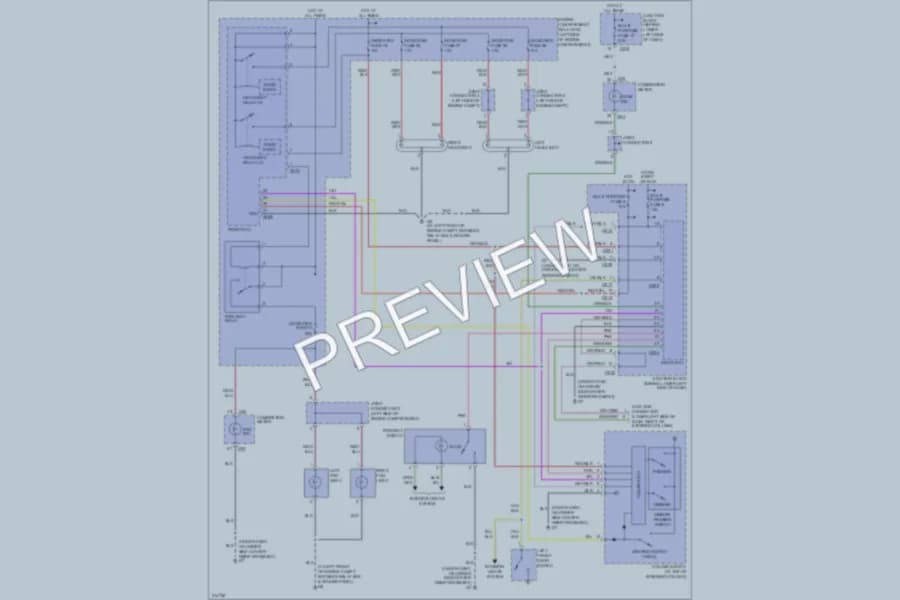 2005 Mitsubishi Montero Headlights wiring diagram preview