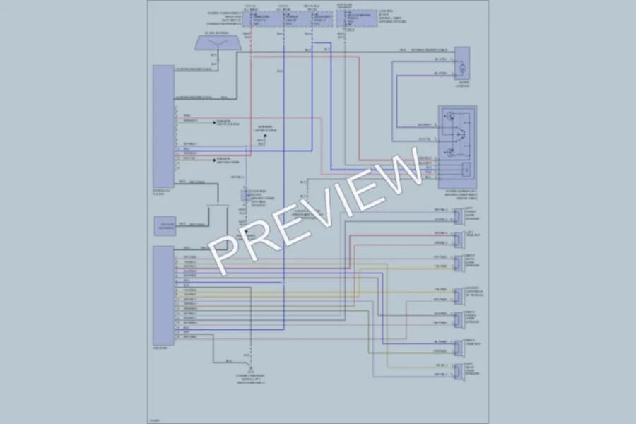 2005 Mitsubishi Montero Radio wiring diagram preview