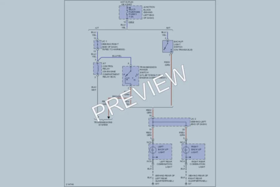 2005 Mitsubishi Outlander Exterior Lights wiring diagram preview