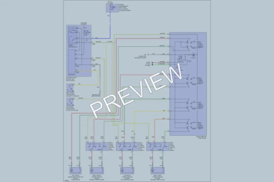 2005 Mitsubishi Outlander Power Windows wiring diagram preview