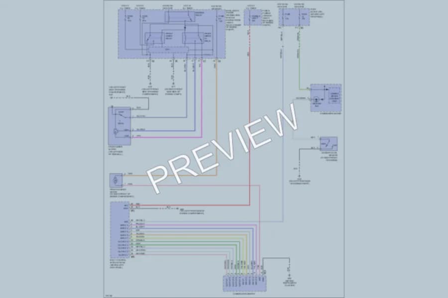 2005 Nissan 350Z Wiper Washer wiring diagram preview