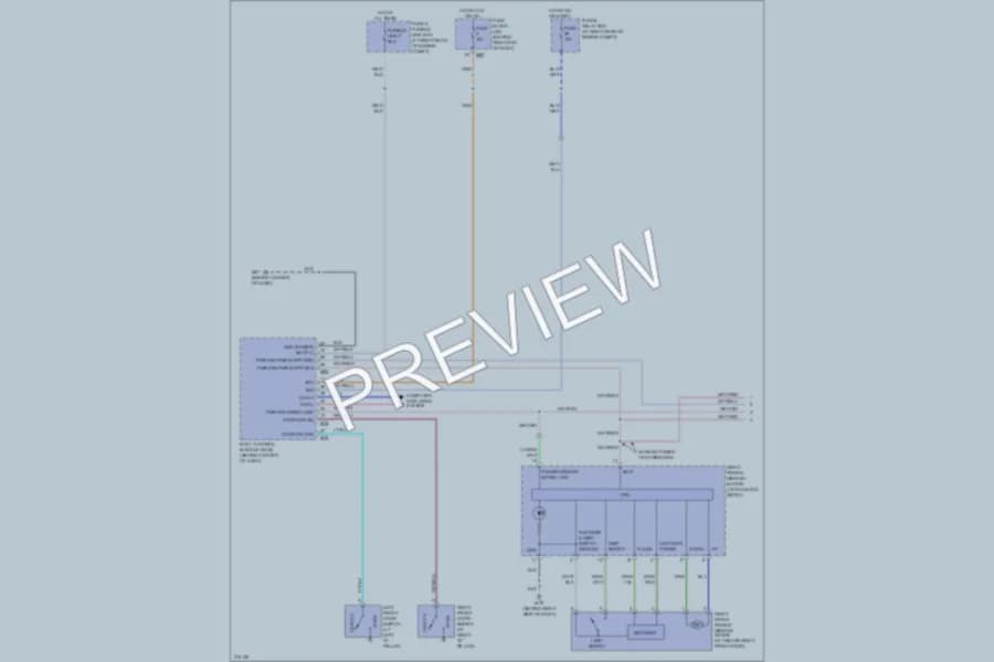 2005 Nissan Armada Power Windows wiring diagram preview