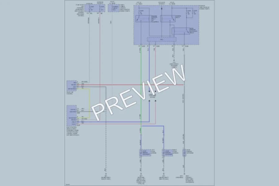 2005 Nissan Frontier Defoggers wiring diagram preview