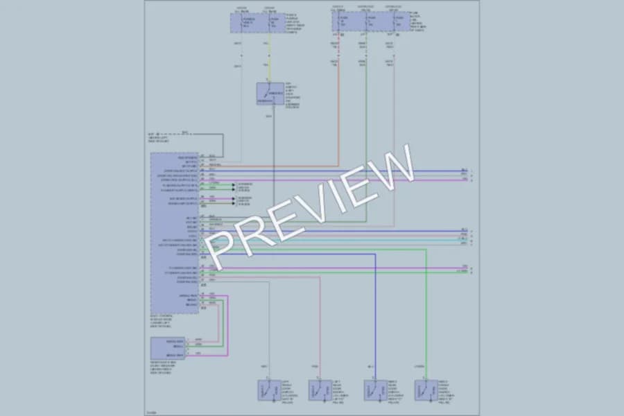 2005 Nissan Frontier Power Door Locks wiring diagram preview