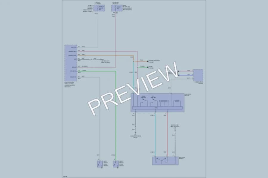 2005 Nissan Frontier Power Top Sunroof wiring diagram preview