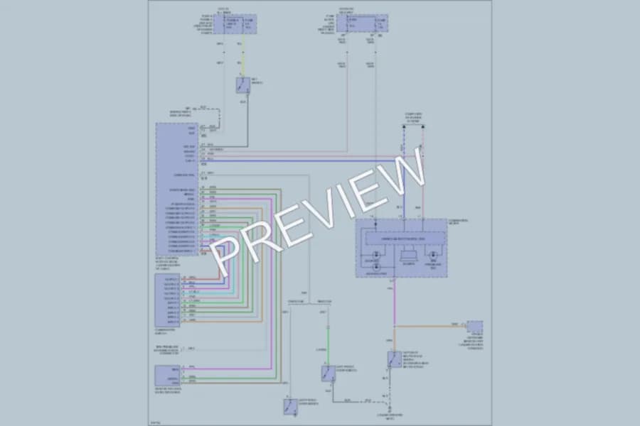 2005 Nissan Frontier Warning Systems wiring diagram preview