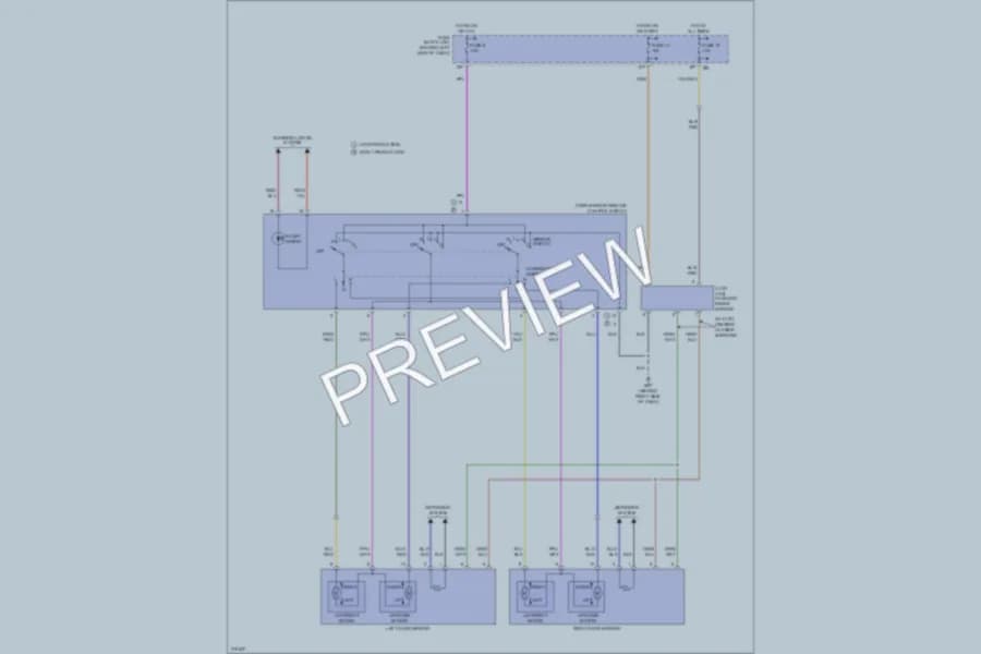 2005 Nissan Maxima Power Mirrors wiring diagram preview