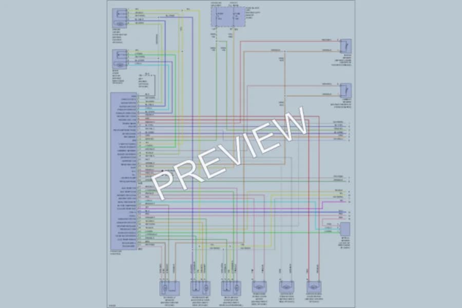2005 Nissan Quest Air Conditioning wiring diagram preview