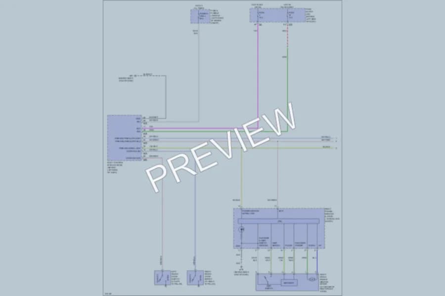 2005 Nissan Quest Power Windows wiring diagram preview