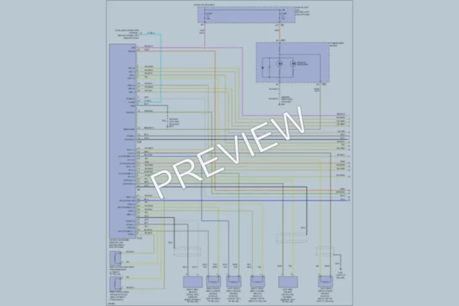 2005 Nissan Quest Supplemental Restraints wiring diagram preview