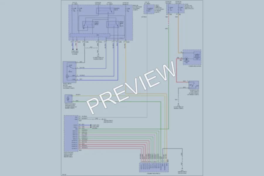 2005 Nissan Quest Wiper Washer wiring diagram preview