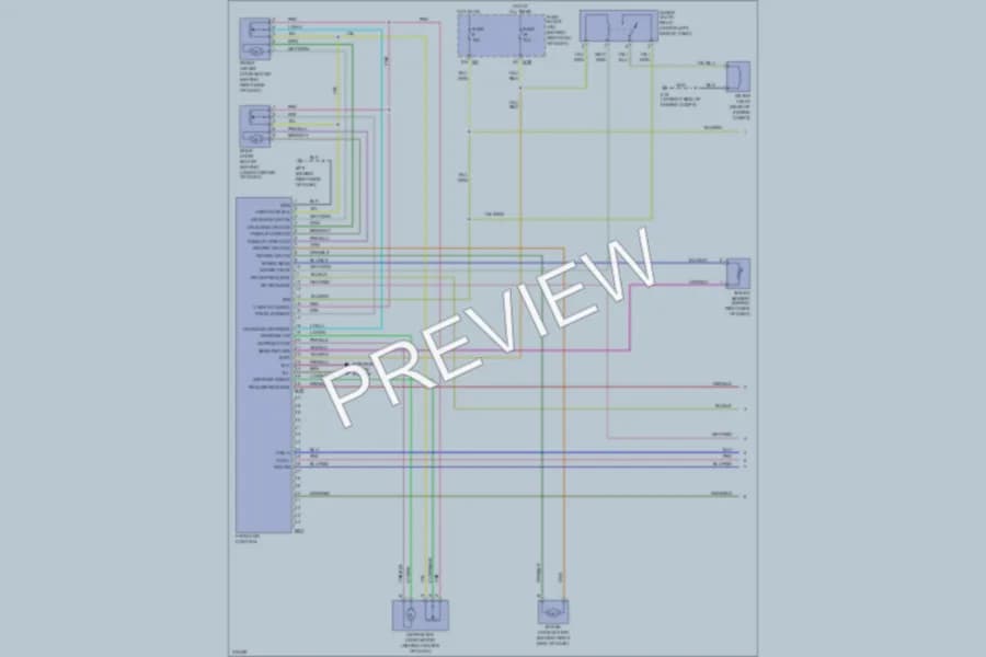 2005 Nissan Titan Air Conditioning wiring diagram preview