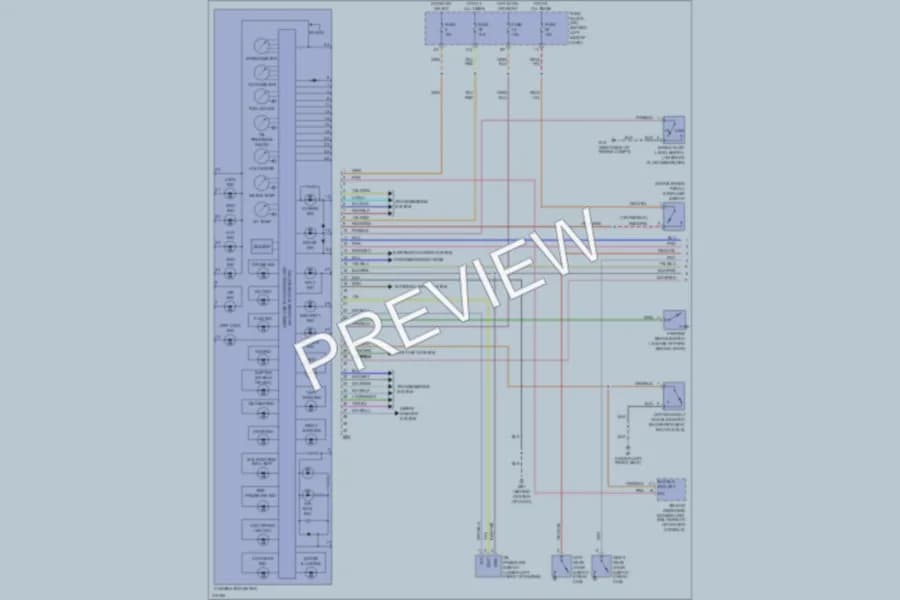 2005 Nissan Titan Instrument Cluster wiring diagram preview