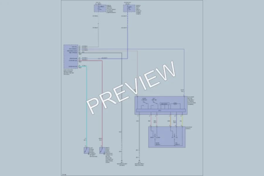 2005 Nissan Titan Power Top Sunroof wiring diagram preview