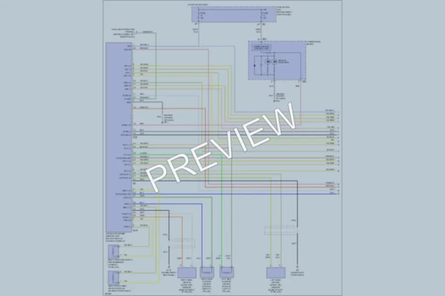 2005 Nissan Titan Supplemental Restraints wiring diagram preview